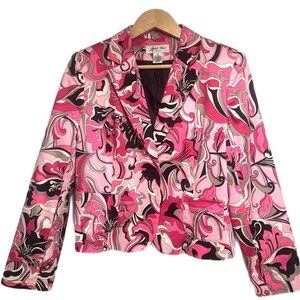 Y2K Judith Hart Pink and Black Blazer